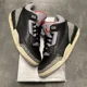 thumbnail image 1 of Ni - ke Size 10 - VINTAGE Ni - ke Air Jordan 3 Retro OG Black Cement Sneaker 136064-001, 1 of 5
