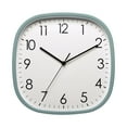 thumbnail image 4 of Wall Clock Digital Lightweight Hanging Design Non Ticking Creative Large Square Multifunction Art for Dining Room Green, 4 of 8