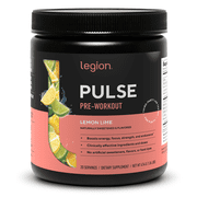 Legion Athletics Pulse Pre-Workout Supplement, Pina Colada, Naturally Sweetened With No Added Sugar, 350mg Caffeine, 20 Servings, High Performance Energy & Focus Powder