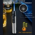 thumbnail image 6 of Bxaolu Butane Torch Lighter, Windproof Straight Torch Blue Flame Lighter, Refillable Kitchen Cooking Torch Lighter for BBQ, Baking(Gas Not Included) (Colorful), 6 of 9
