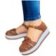 thumbnail image 3 of Zapatos con clip de verano para mujer Sandalias de cuña con botones cómodas Sandalias de playa informales Wmkox8yii shjk778, 3 of 6