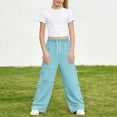 thumbnail image 4 of Zpanxa Girls Sets Ruched Short Length T Shirt with Bow Pocket and Long Pants Set 9-10 Years, 4 of 6
