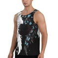 thumbnail image 2 of Zufioo Butterfly Angel Wings Art Print Men's Vest, Sleeveless Quick-drying Muscle T-shirt, Suitable for Sports Fitness, Home Leisure Wear-3X-Large, 2 of 7