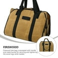 thumbnail image 4 of OUNONA Padded Protection Firewood Storage Bag Logging Kit Khaki 1Pcs Practical Use, 4 of 6