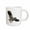 White, variant on 3drose, Scops Owl Gliding, 15oz Two-tone Blue Mug