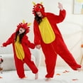 thumbnail image 3 of YUEHUA Adult Womens Onesie Animal One Piece Pajamas Christmas Dragon Cos-tume for Men Hooded Onesie Pajamas Cute Fuzzy Sleepwear Winter Warm Romper Outfits, 3 of 10
