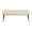 Off White + PU Leather + Fiber Foam Pads, variant on FENGFAN 2-3 Person Dining Bench Reinforced Metal Frame PU Leather Upholstered High Resilience Foam Cushion Black Single Pack