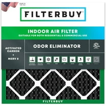 Filterbuy 12x12x1 MERV 8 Odor Eliminator, Pleated HVAC AC Furnace Air Filters (1-Pack)