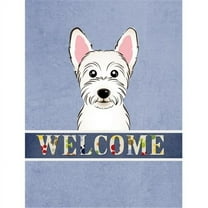 Caroline's Treasures BB1412GF Westie Welcome Flag Garden Size , Small, multicolor