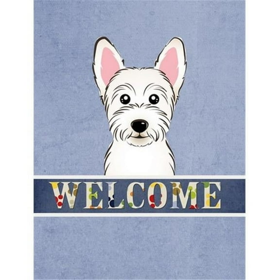 Caroline's Treasures BB1412GF Westie Welcome Flag Garden Size , Small, multicolor