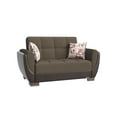 thumbnail image 2 of Ottomanson Origins Air Sleeper Loveseat, Brown Polyester, 2 of 9