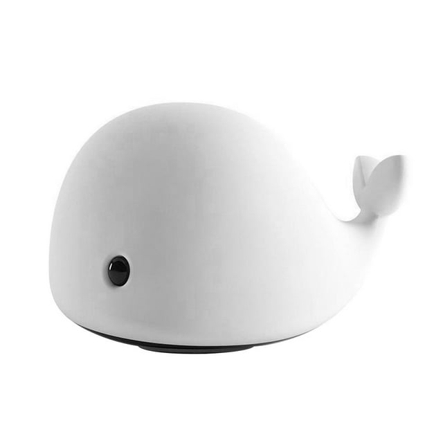 Luz de ballena para ños, lámpara LED para habitación de ños pequeños, luz de silicona para bebés que Sunnimix Luz de noche con sensor táctil