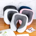 thumbnail image 2 of Almohada de viaje suave en forma de U para viajes, atención médica, espuma viscoelástica, cuello, cervicales, almohada para avión, cojín para el cuello, 2 of 5