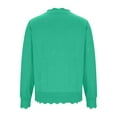 thumbnail image 6 of UVEASISHA Womens Lightweight V Neck Cardigan Sweaters Long Sleeve Button down Crop Shrugs Soft Comfy Casual Sweater Top Mint Green S, 6 of 8