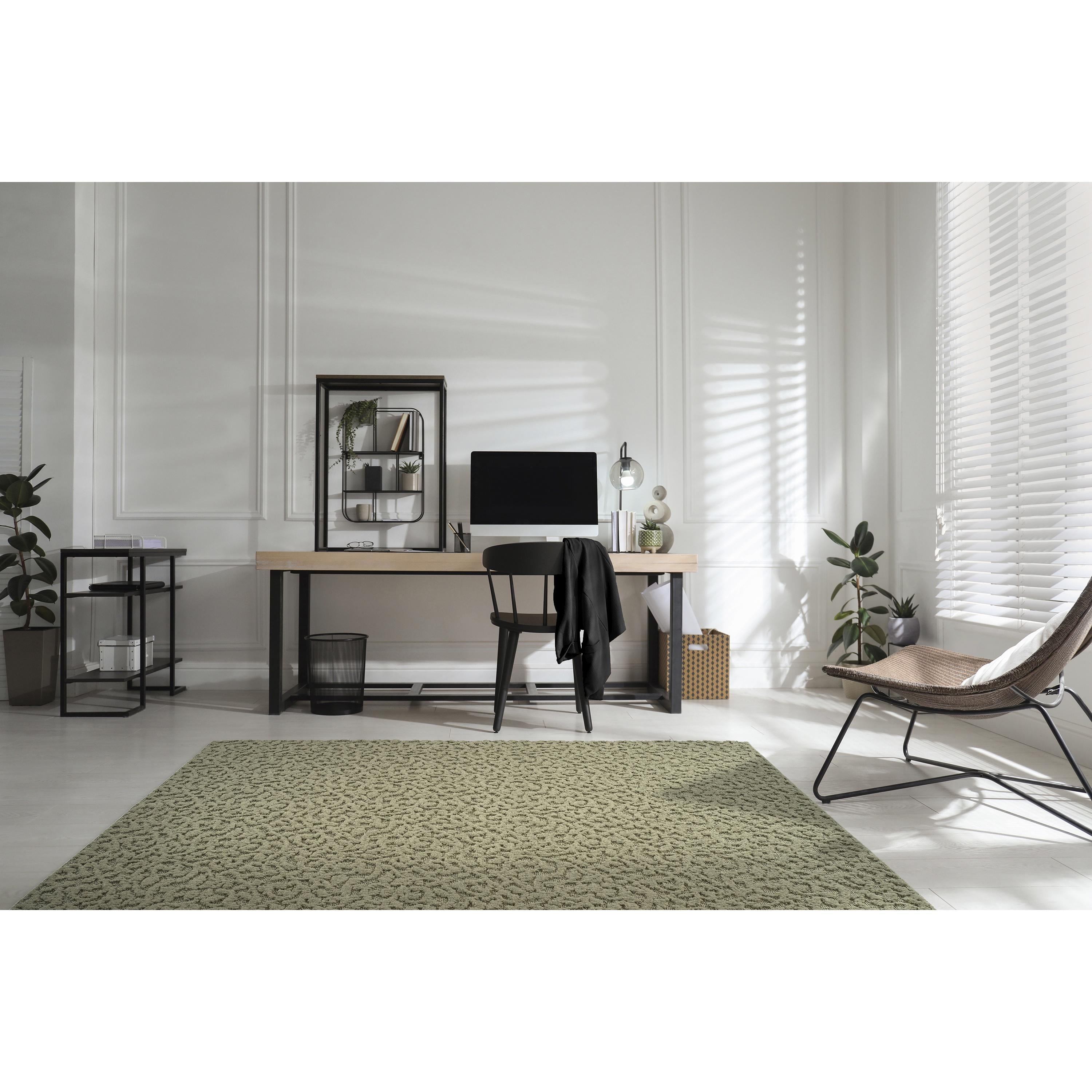 Garland Rug Ivy Polypropylene Sage Indoor Area Rug, 7'6" x 9'6"