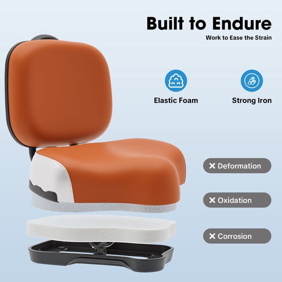 Extra Wide Bicycle Tricycle Saddle Seat with BackSupport Bike Seat with Backrest