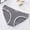 Gray, variant on Womens Ribbed Knit Lace Trim Briefs - Soft Nylon Spandex Mid Rise Panties with Bow Detail Moisture Wicking Everyday Comfort Purple,Size Free Size