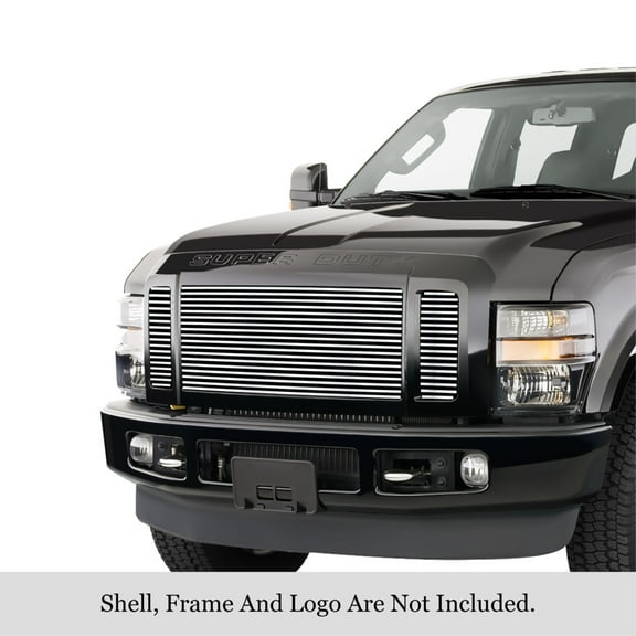 APS 2008-2010 Ford F-250 Stainless Steel Billet Grille 8x6 horizontal billet