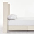 thumbnail image 5 of Miniyam Queen Size Wingback Contemporary Platform Bed, Beige, 5 of 7