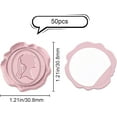 thumbnail image 3 of 50 Pcs Pink Bride Wax Seal Stickers Vintage Pink Envelope Seals 3cm Round Seal Adhesive Sticker Wine Label for Sealing Wedding Invitations Envelope Cards Gift Box Decoration, 3 of 9
