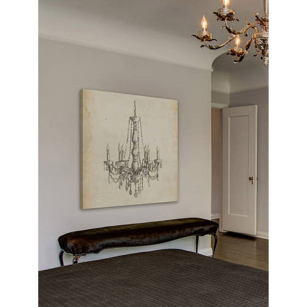 Marmont Hill "Classical Chandelier II" Painting Print on Wrapped Canvas