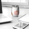thumbnail image 3 of 12oz Stemless Wine Tumblers Fall Pumpkins Pattern Vacuum Insulated Stainless Steel Travel Tumbler Cups Mug with Lid and Straw for Champaign,Cocktail,Beer with Cleaning Brush, 3 of 5