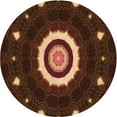 thumbnail image 1 of Ahgly Company Machine Washable Indoor Round Transitional Red Area Rugs, 6' Round, 1 of 7