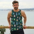 thumbnail image 6 of Daiia Bright ladybugs Printed Men's Quick Dry Fit Muscle Tank Top Slim-Fit Tank Workout Tank Top Lightweight Sports Tank Top-Large, 6 of 7