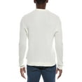thumbnail image 2 of Onia mens  Textured Knit Long Sleeve Polo Shirt, l, White, 2 of 3