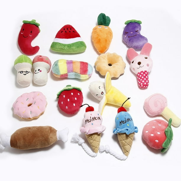 1pc Soft Plush Squeaky Bone Dog Toys Bite-Resistant Clean for Dog Chew Puppy Training