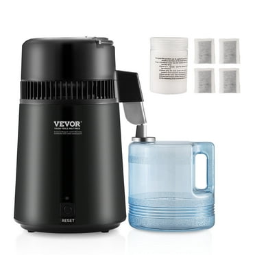 BENTISMbrand 4L Water Distiller Purifier Machine Countertop Stainless Steel Interior