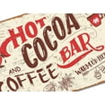 thumbnail image 4 of Hot Cocoa Bar Sign Vintage Christmas Coffee Station Wall Decor Metal Signs Home Kitchen Decorations Aluminum 8" x 12", 4 of 4