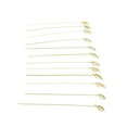 thumbnail image 4 of 100 brochetas desechables de nudo de bambú, palillos de bambú, palillos de cóctel con extremos retorcidos para cóctel, barbacoa, aperitivos, sándwiches de club, 15 cm (verde), 4 of 7