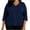 Navy, variant on BLTIBY Womens Plus Size Scrub Tops V Neck 3/4 Sleeve Nursing Workwear Loose Nurse Uniform Tshirts Pullover Blouse with Pockets Red 4XL