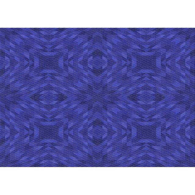 Ahgly Company Machine Washable Indoor Rectangle Transitional Cobalt Blue Area Rugs, 8' x 10'