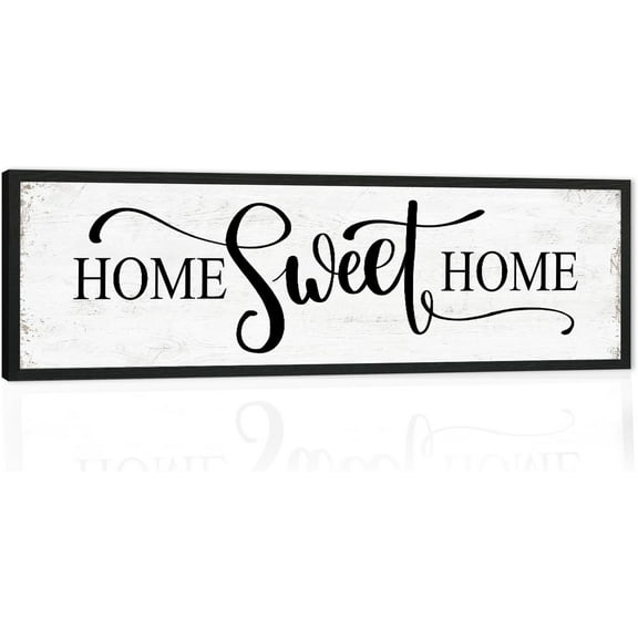 Cskhip Home Sweet Home Rustic Wood Signs Pantry Street Signs Vintage Wood Plaque Farmhouse Wall Art Wall Decor for Home Man Cave Door Porch Garden Party 4" x 16"