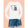 thumbnail image 3 of Cute Kitten W Ghost Long Sleeve Toddler -Image by Shutterstock,  3 Toddler, 3 of 4
