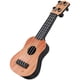 thumbnail image 2 of Ukelele de juguete para niños, instrumento musical de simulación, guitarra de juguete, ukelele educativo para el aprendizaje creativo de la música y la diversión, color marrón claro, 2 of 4