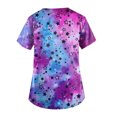 thumbnail image 2 of Scrub Tops Women Working Casual Short Ladies Short Sleeve Summers Graphic with Pockets, 2 of 3