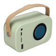 thumbnail image 2 of Enceinte Bluetooth stéréo HiFi, chargement USB, rétro, portable, sans fil, pour la maison et les voyages, verte, 2 of 4