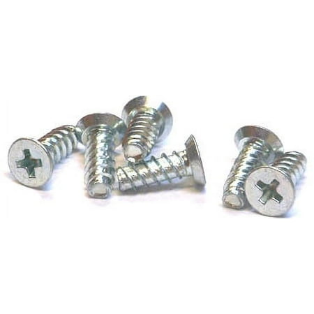 

#10 x 3/8 Thread Forming Screws for Plastics (48-2) / Phillips / Flat Undercut Head / Steel / Black Oxide - 10000 Piece Carton