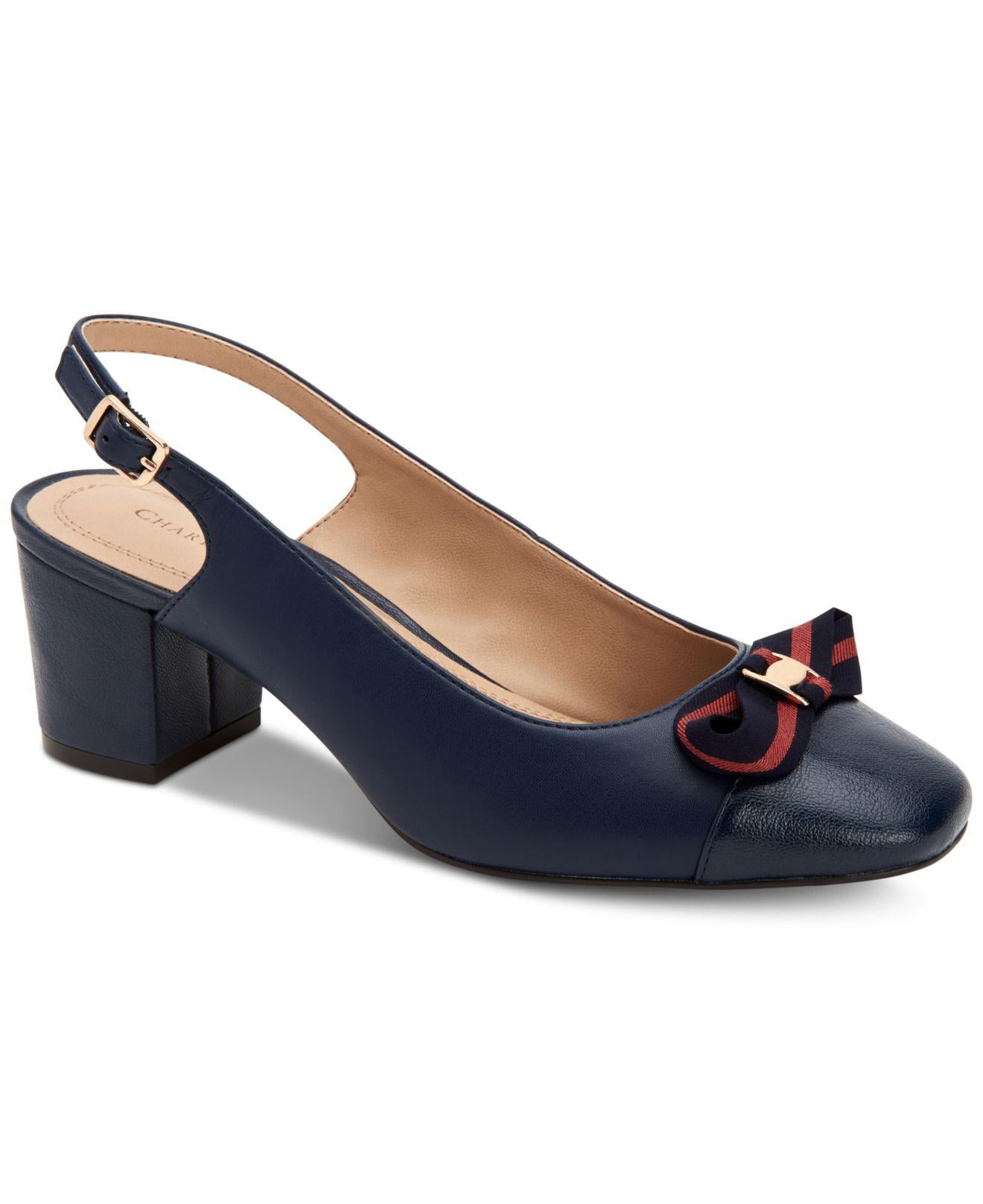 square toe sling backs