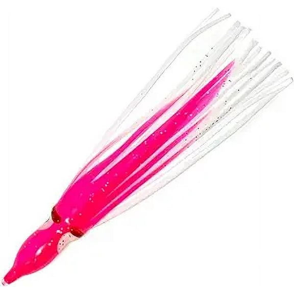 4.5" Squid Skirts - Pink White #22-40 Pieces
