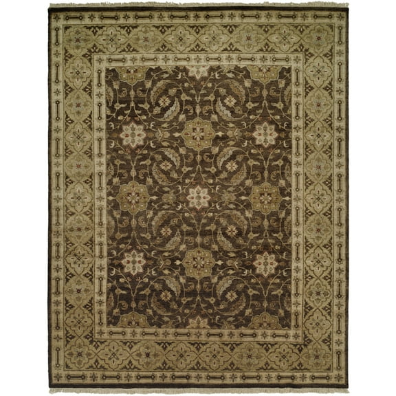 Kalaty Bashir Area Rug BA-596 Brngld Petals Loops 6' x 9' Rectangle
