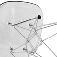 thumbnail image 7 of LeisureMod Cresco Molded Eiffel Side Chair-Color:Clear, 7 of 7