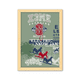 thumbnail image 1 of Ilustración de esquí Winter Sport City Cuadro de madera decorativa A4, 1 of 3
