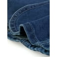 thumbnail image 6 of MODA NOVA Juniors Notched Lapel Long Sleeve Button Denim Jacket with Pockets, 6 of 6