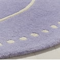 thumbnail image 4 of SAFAVIEH Bella Danita Plain Dotted Bordered Wool Area Rug, Lavender/Ivory, 5' x 5' Round, 4 of 8