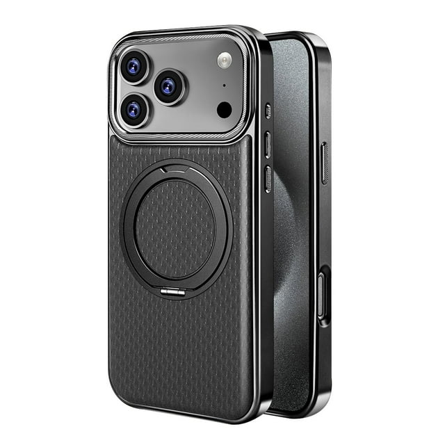 Case For IPhone 17 Pro Max/17 Pro/17 Air/17, Luxury Leather Case Slim Kickstand Cover Magnetic Wireless Charging Shell
