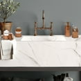 thumbnail image 6 of Autumn Alley Rustic Bathroom Accessories Set 4 - Copper Farmhouse Soap Dispenser, Rustic Toothbrush Holder, 2 Apothecary Jars Qtip Holder - Rustic Bathroom Decor – Farmhouse Bathroom Accessories, 6 of 7